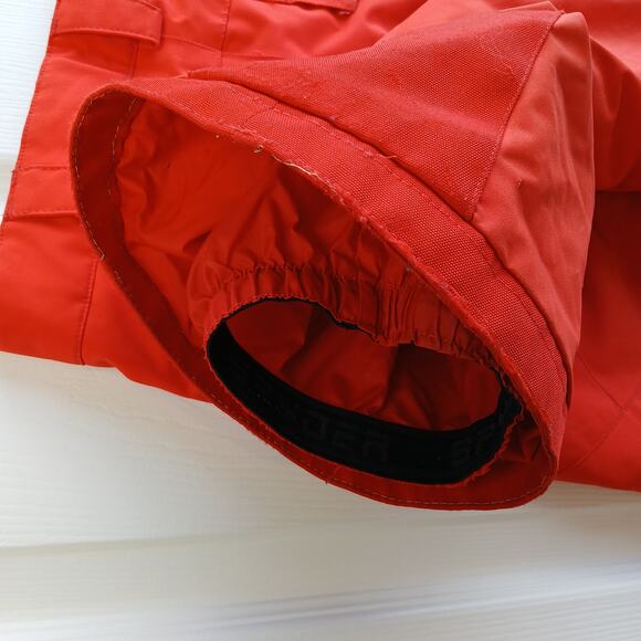 Spyder Insulated Ski Snow Pants Kids size 20 red orange 3M Thinsulate worn - Picture 7 of 16